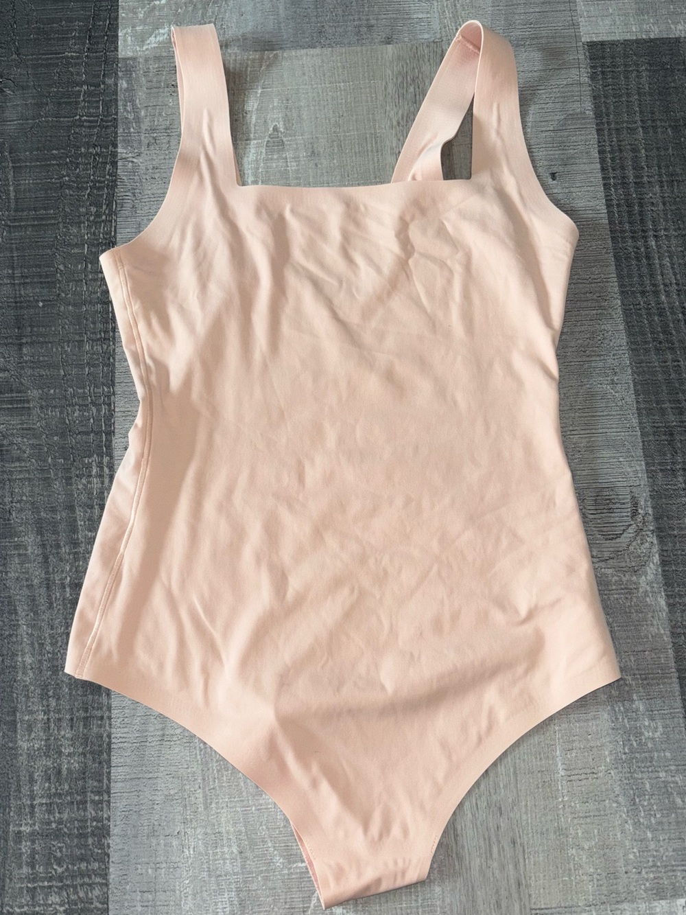 🌸NWOT aerie Smoothez Square-Neck Bodysuit in Blush